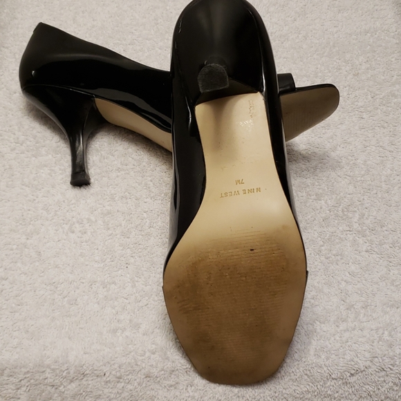 Nine West Kenny black patent leather peeptoe, 7 - Picture 7 of 12